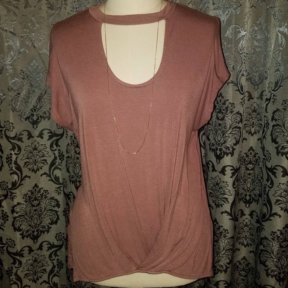 Boutique Top w/ Choker Neckline